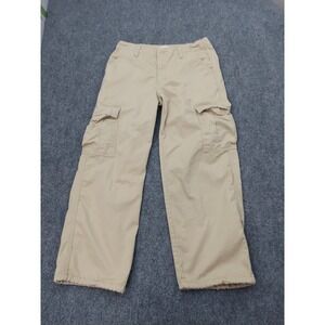 Levis Cargo Pants‎ Womens 30 Tan '94 Baggy Wide Leg Utility Drawstring Ankles